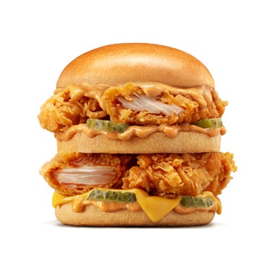 Double Hardee Santa Fe Chicken Sandwich