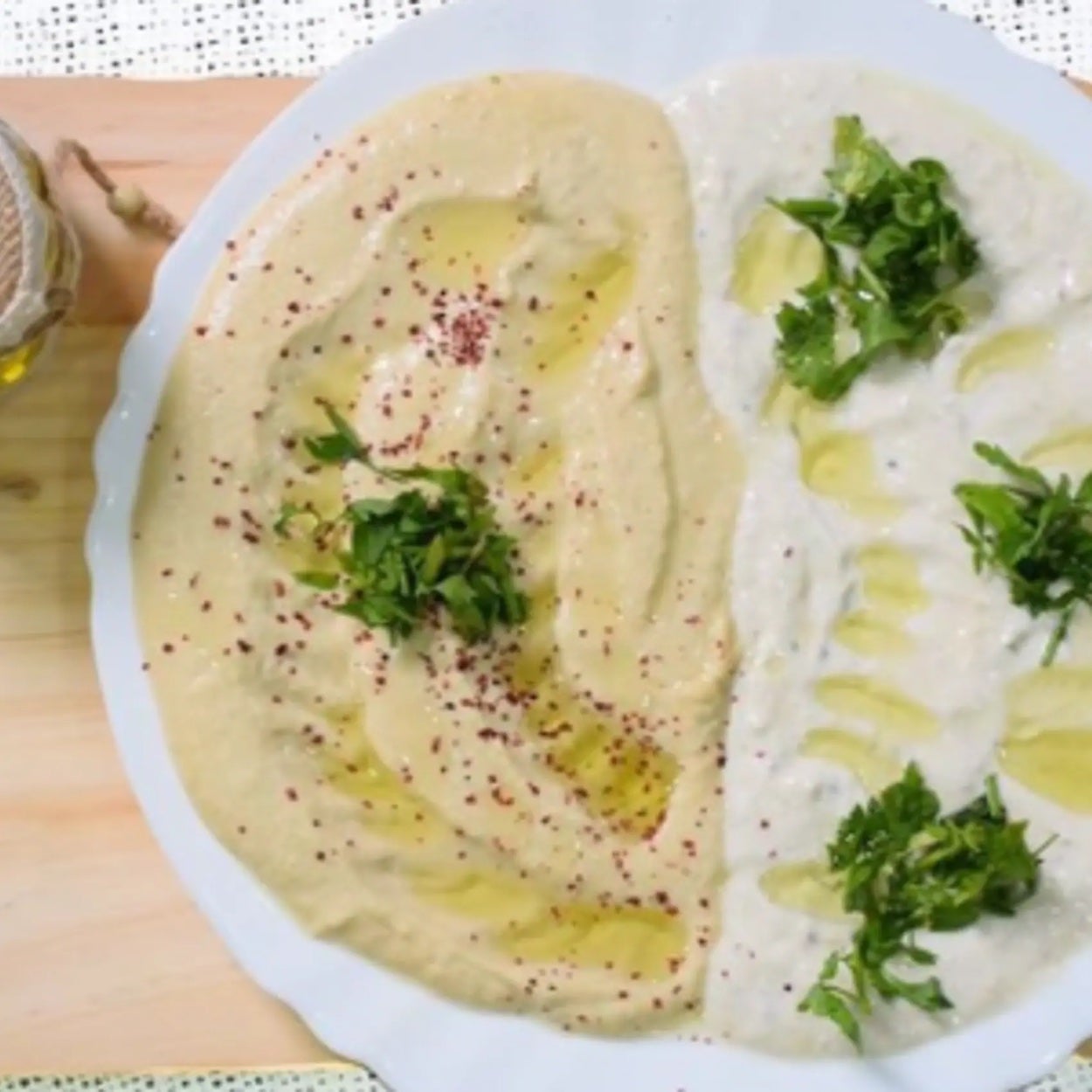 Mix (Hummus and Mutabal)
