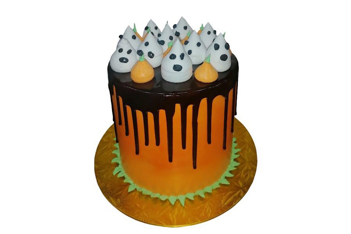 Hallowen orange cake