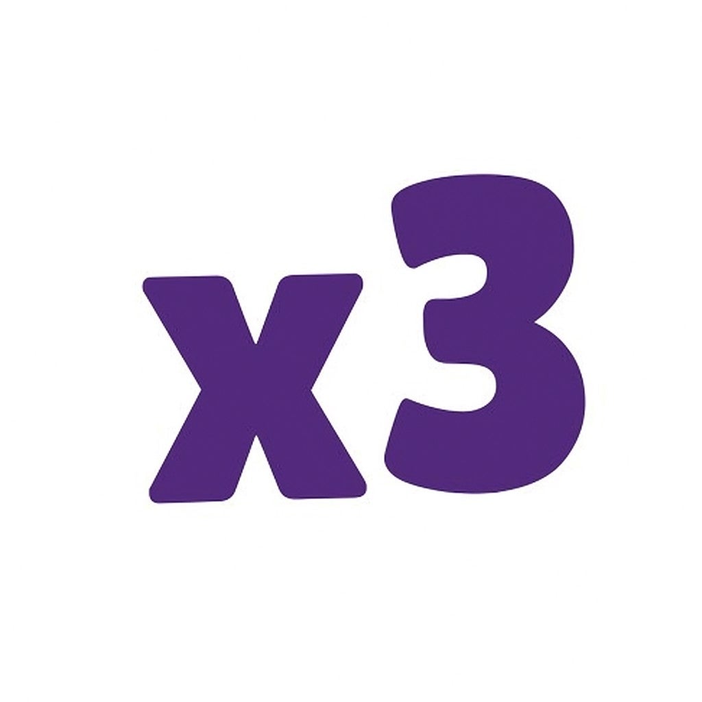 - x 3