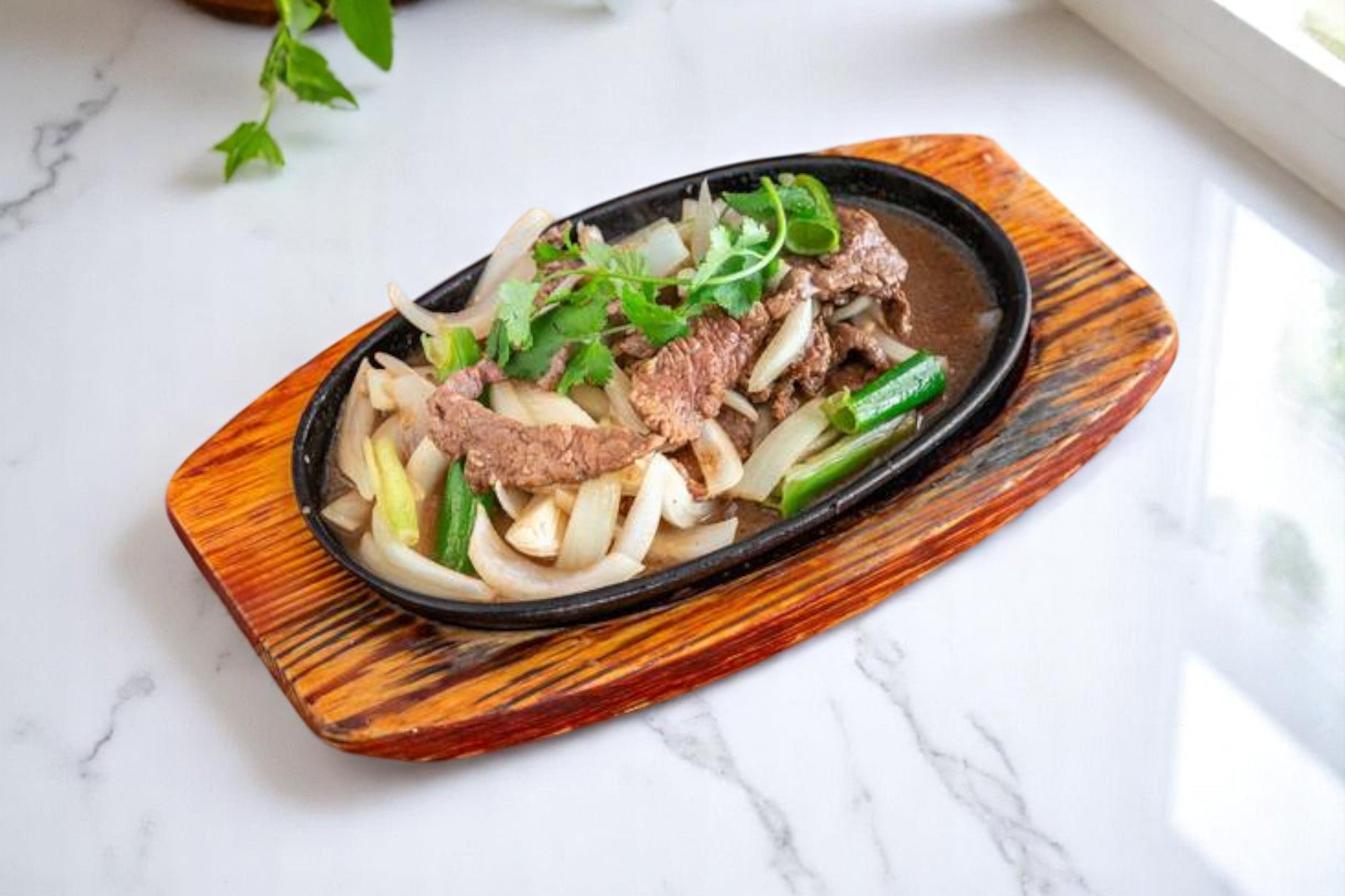 Bœuf aux oignons à la sauce huitre