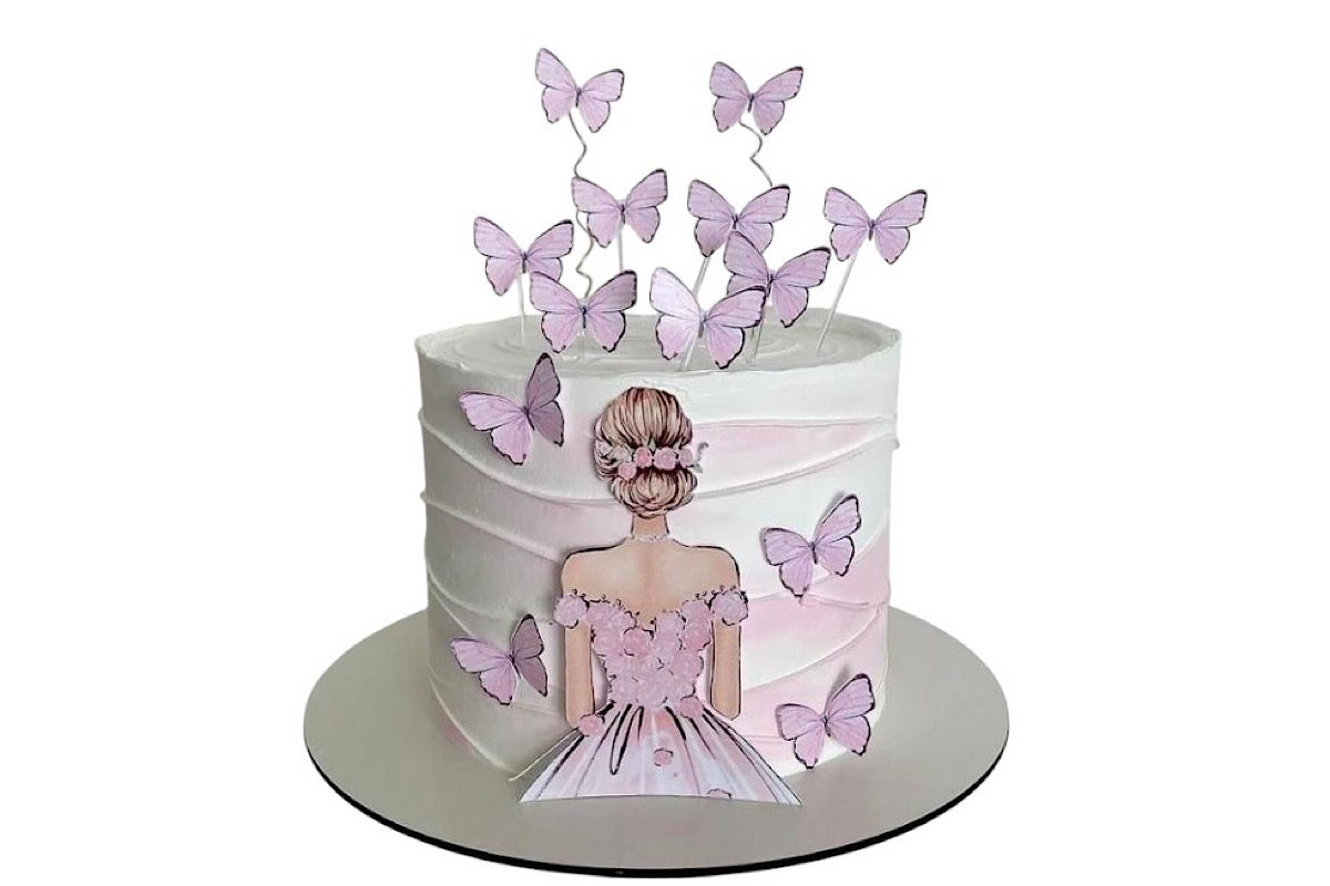Ladies butterfly cake