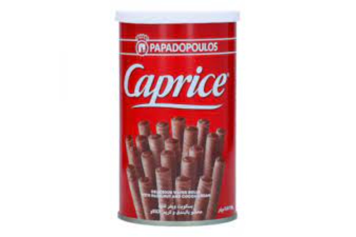 Caprice Wafer Rolls Filled with Hazelnut & Cocoa Cream, 115g