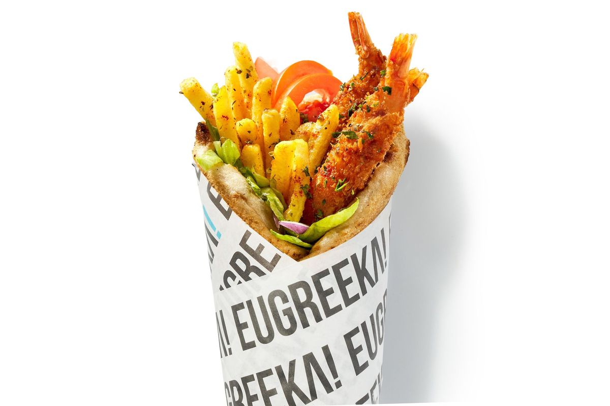PANKO PRAWN KALAMAKI WRAP