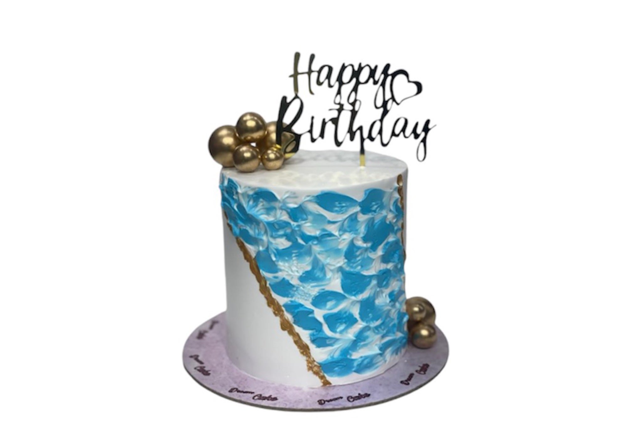 Tifani Plain Icing With Flowers (6 Inches) (Serves 6-8 Persons)