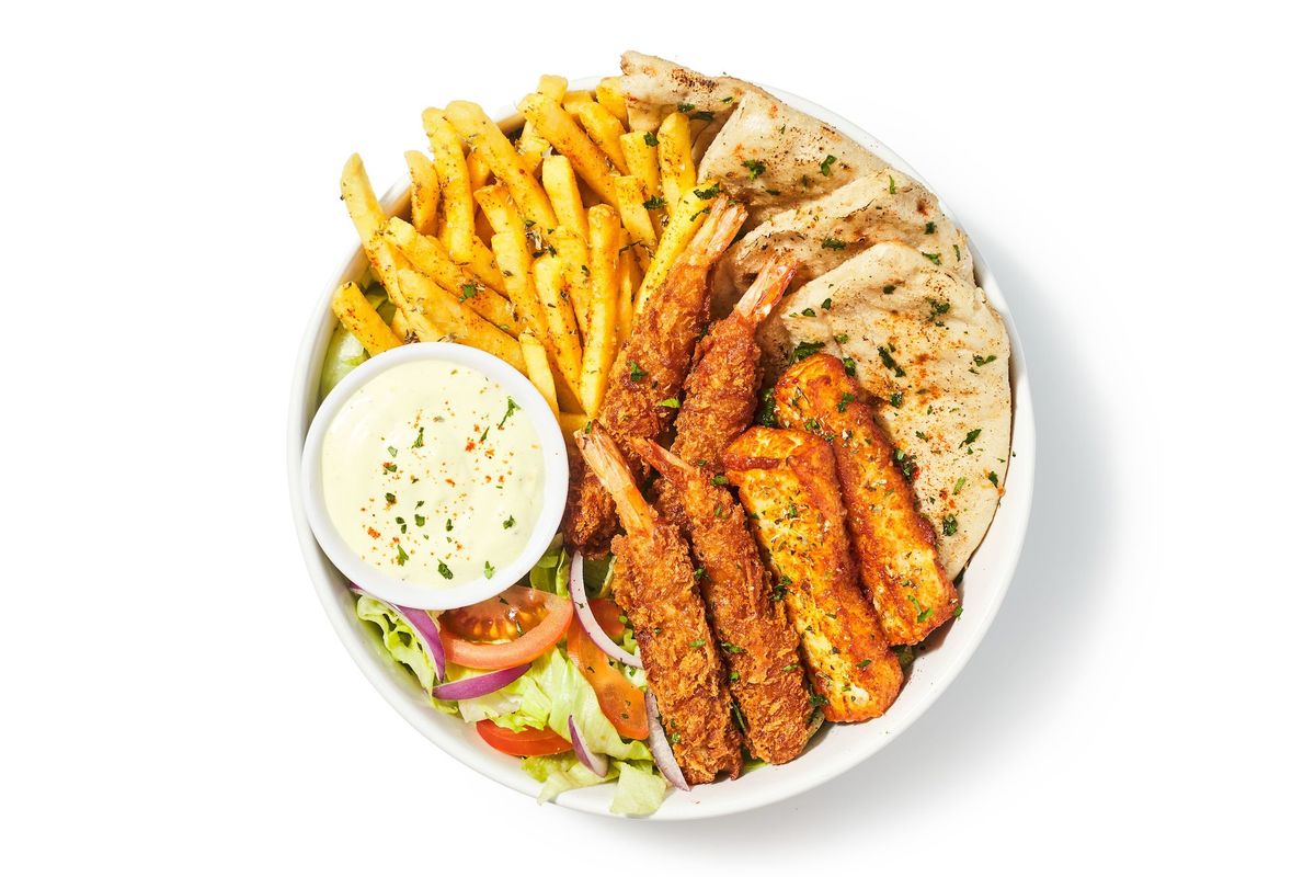 Panko Prawn Plate
