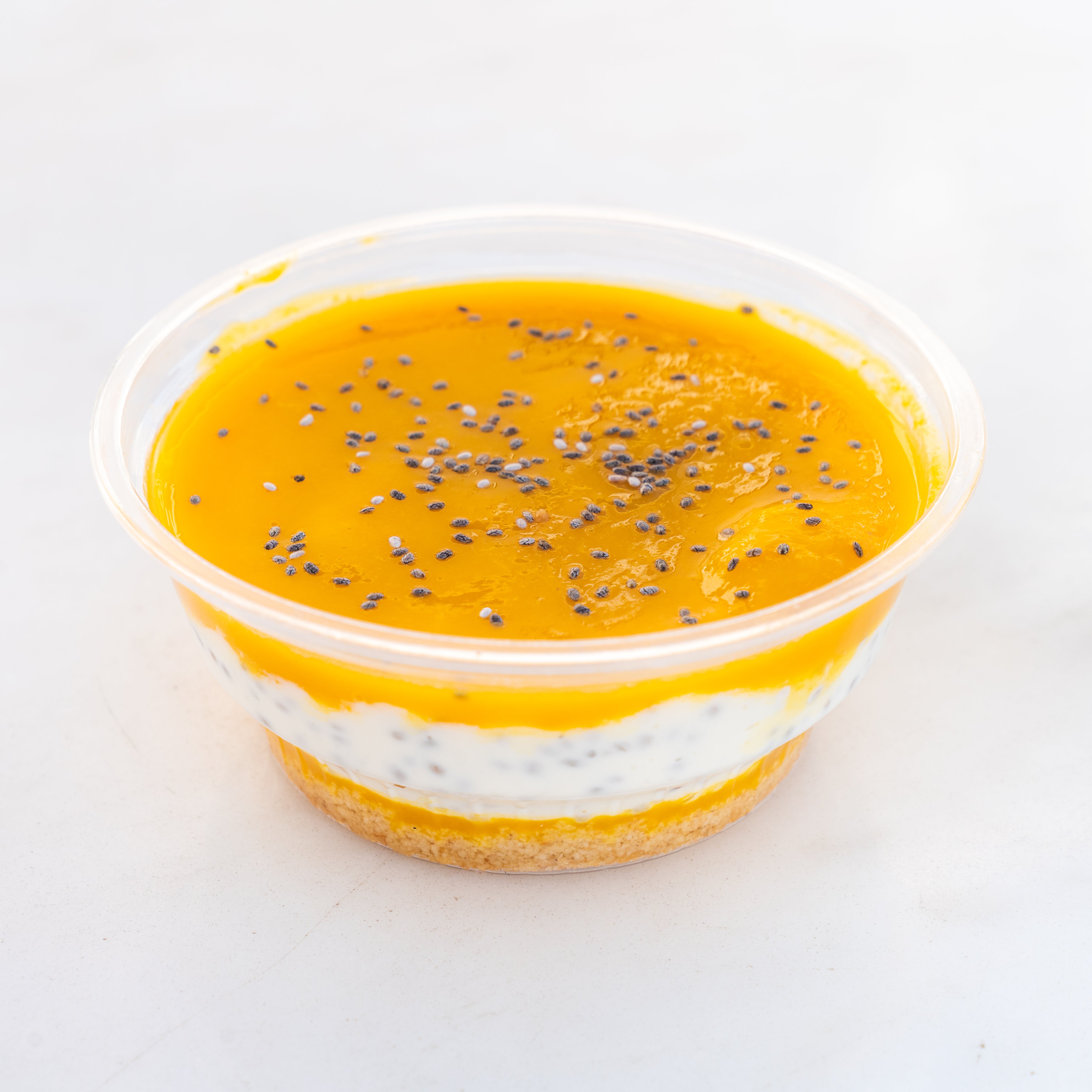 Mango Chia Pudding Cheesecake