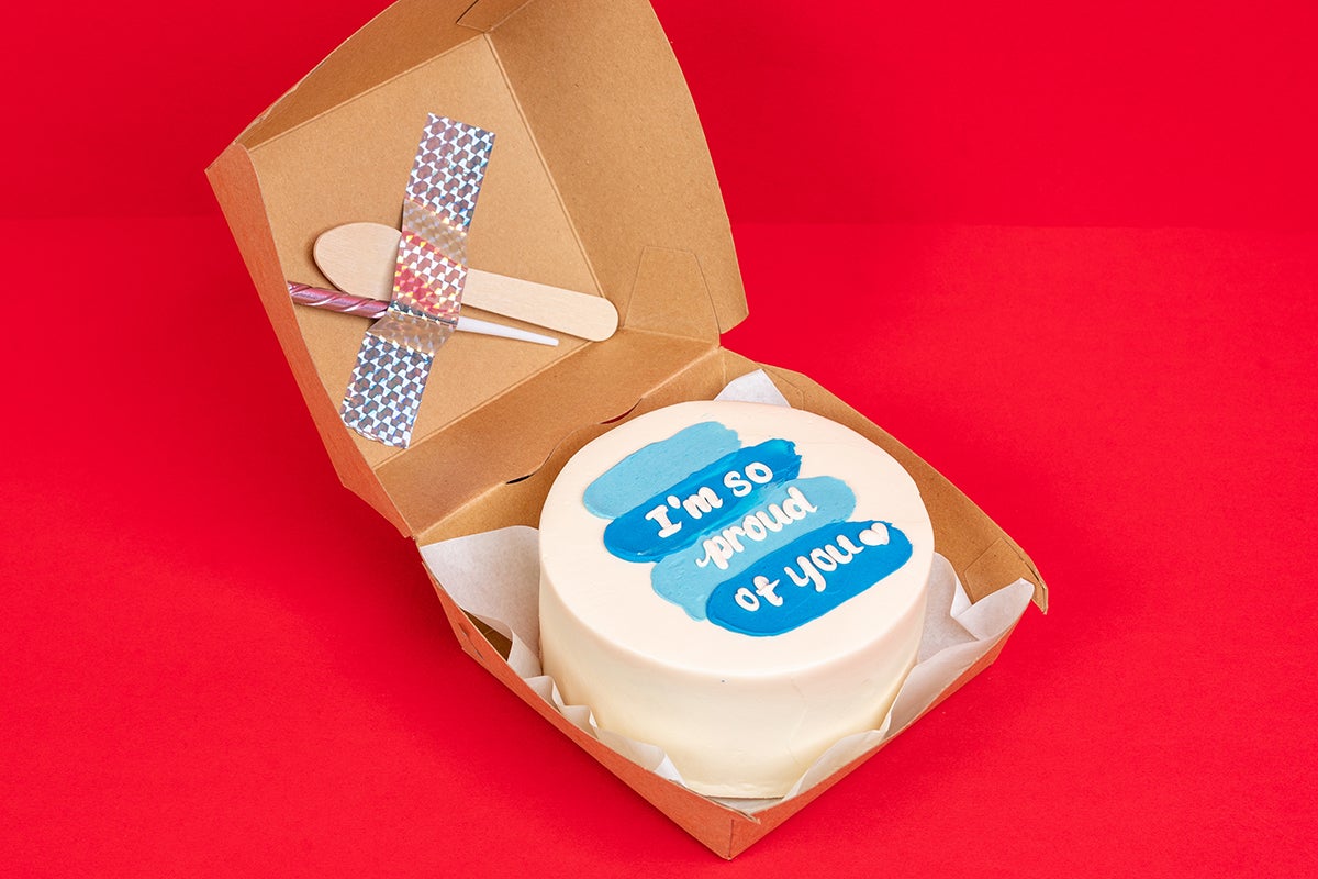 Blue proud of you cake