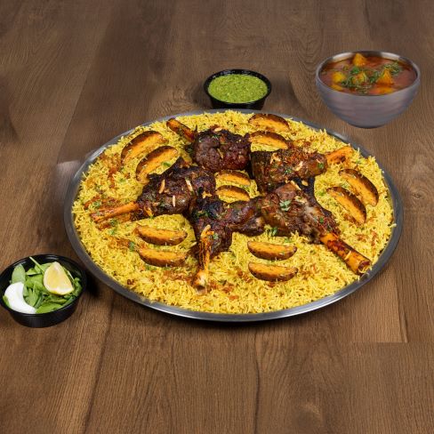 Local lamb Shank 5 person in plate