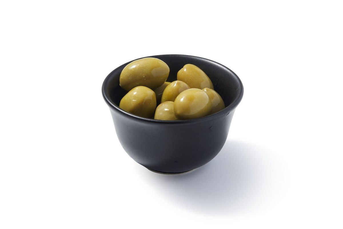 Green Pitted Olives