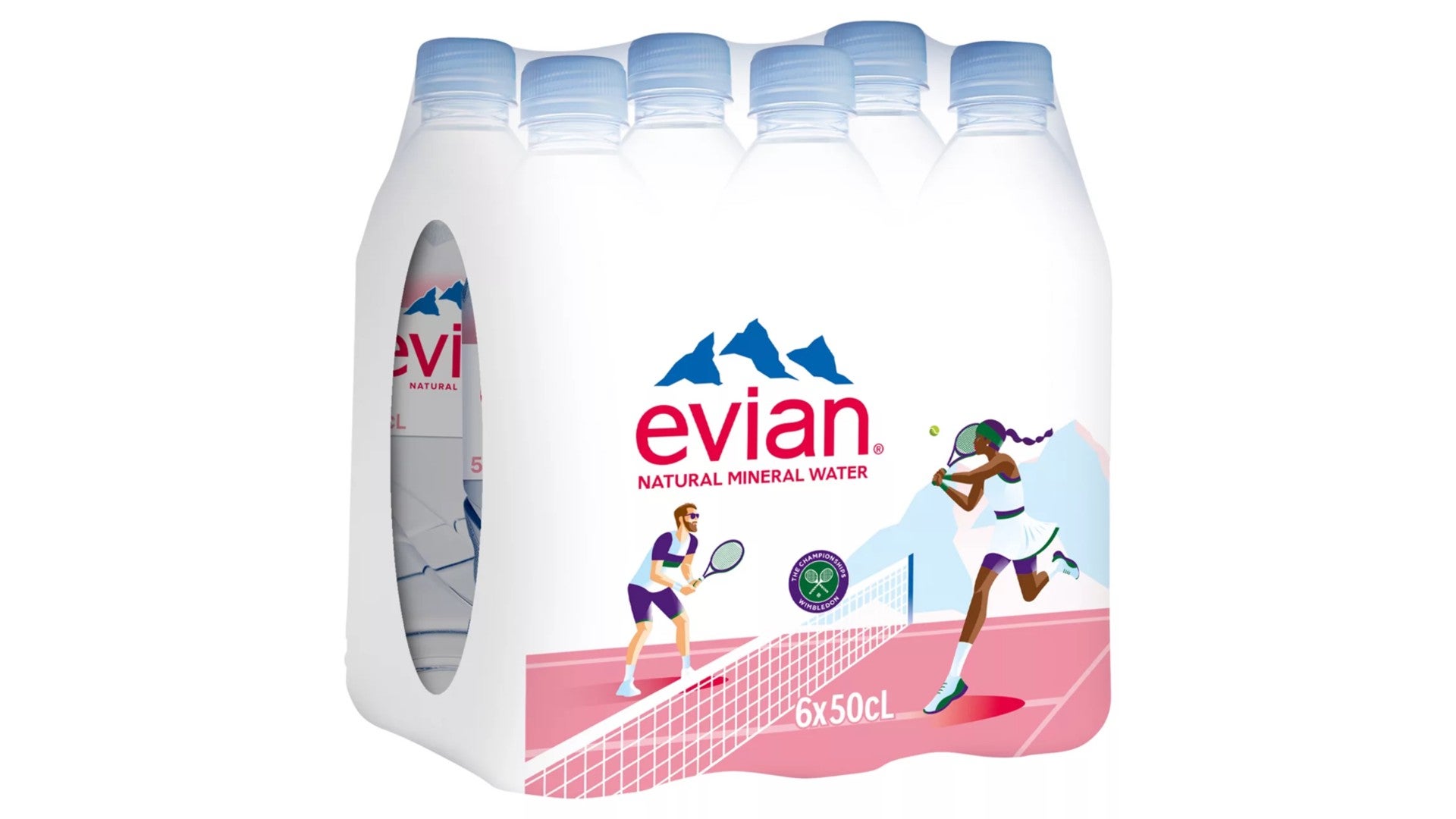 Evian Still Natural Mineral Water 6 x 500ml