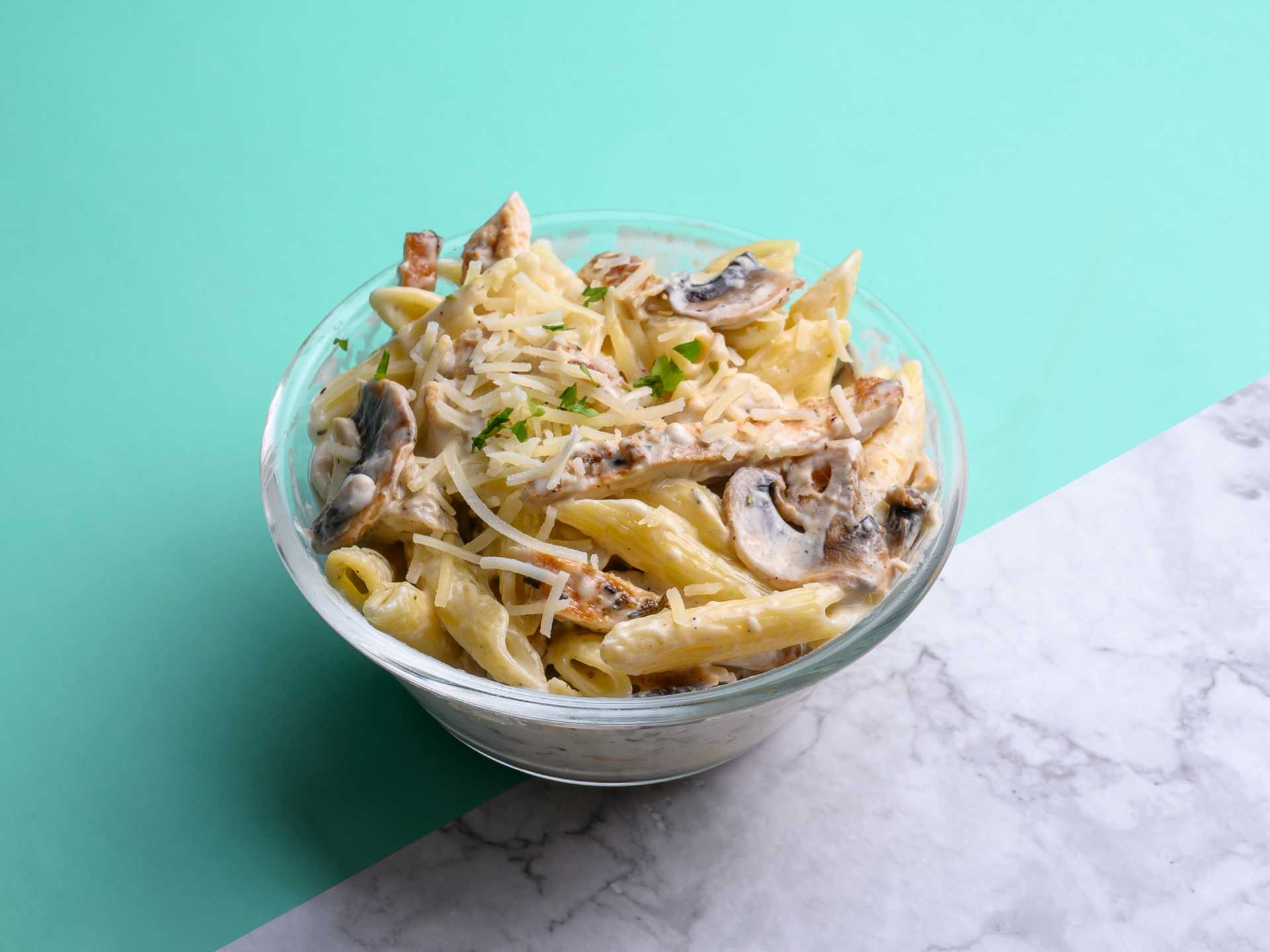 Shroom Chicken & Penne Pasta