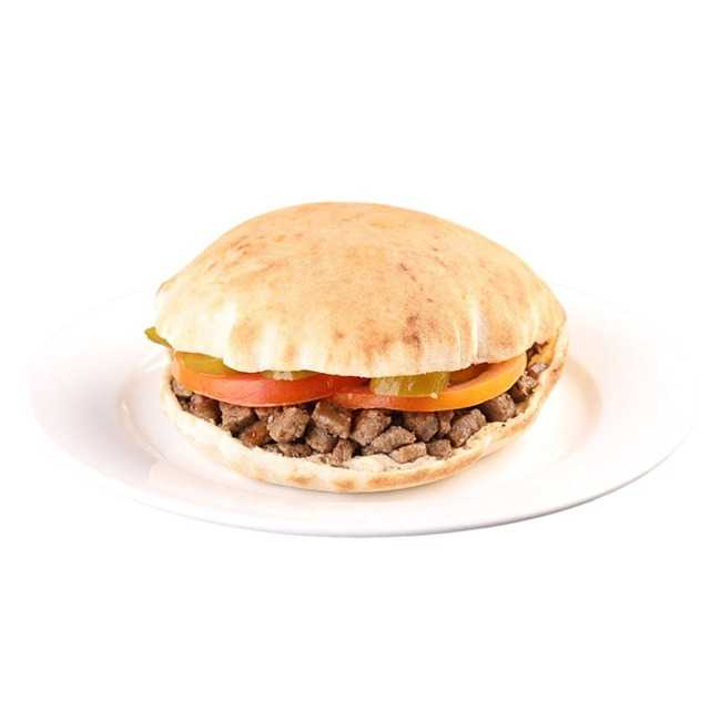 Hommus with Meat Sandwich