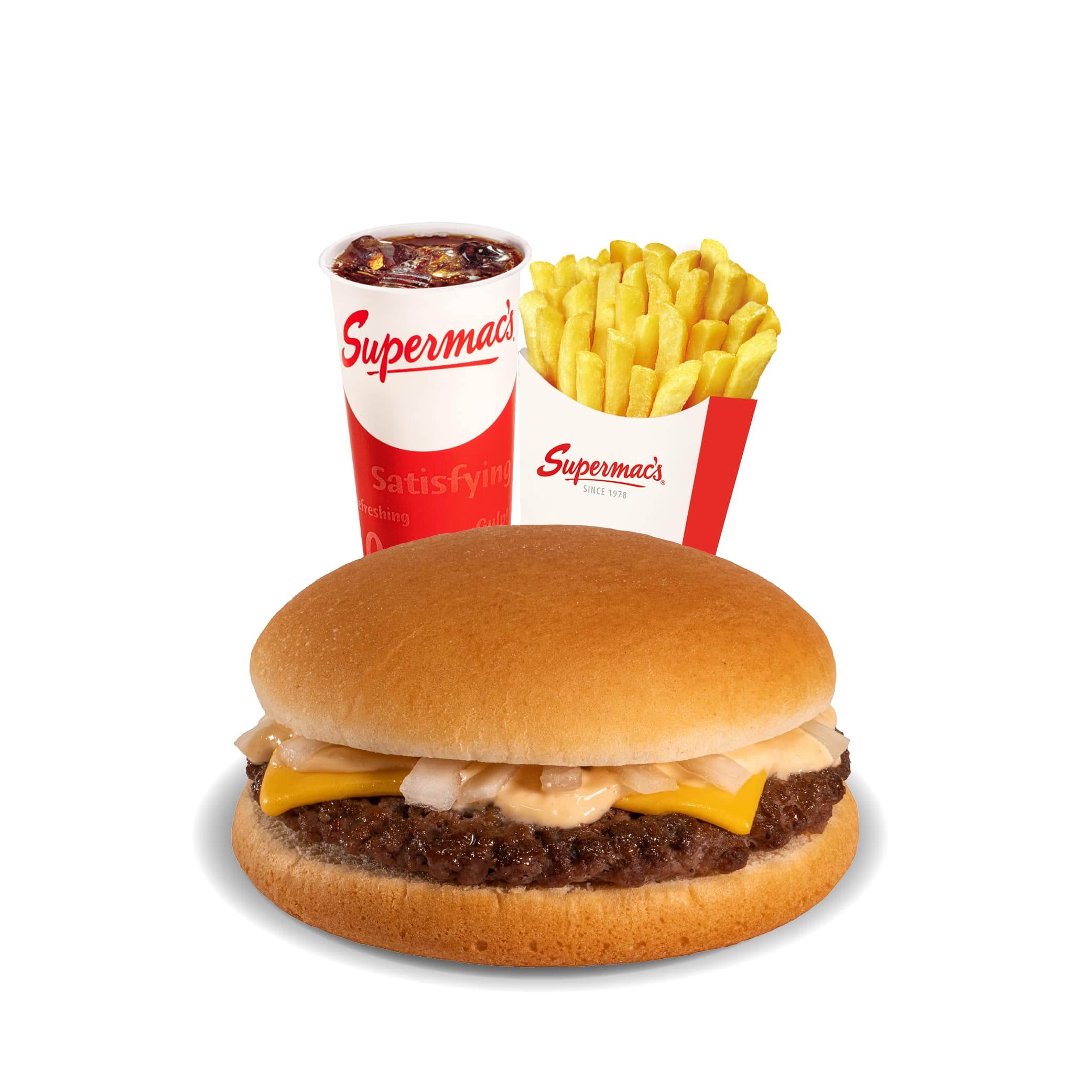 Cheese Burger Large Meal