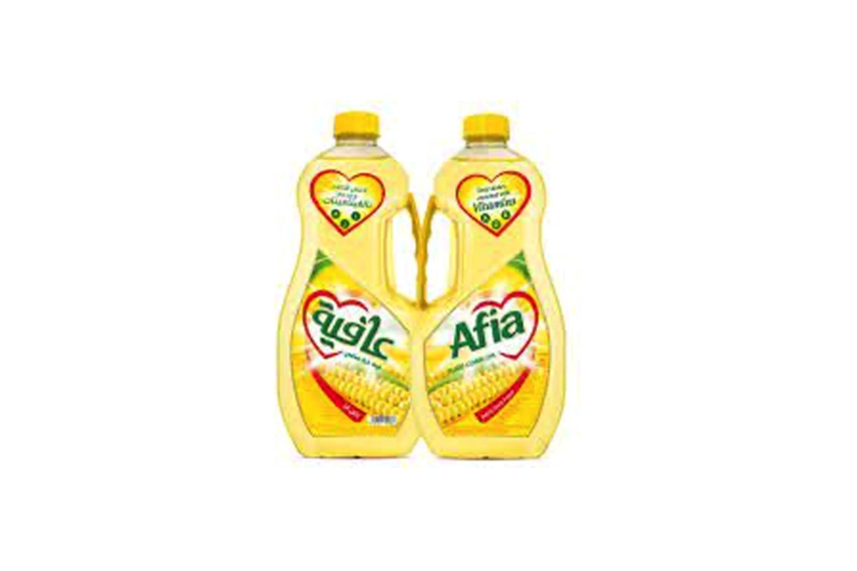 Afia Corn Oil - 2 Pack of 1.5L Bottles