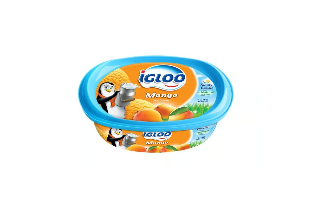 Igloo Mango Ice Cream 1L Tub