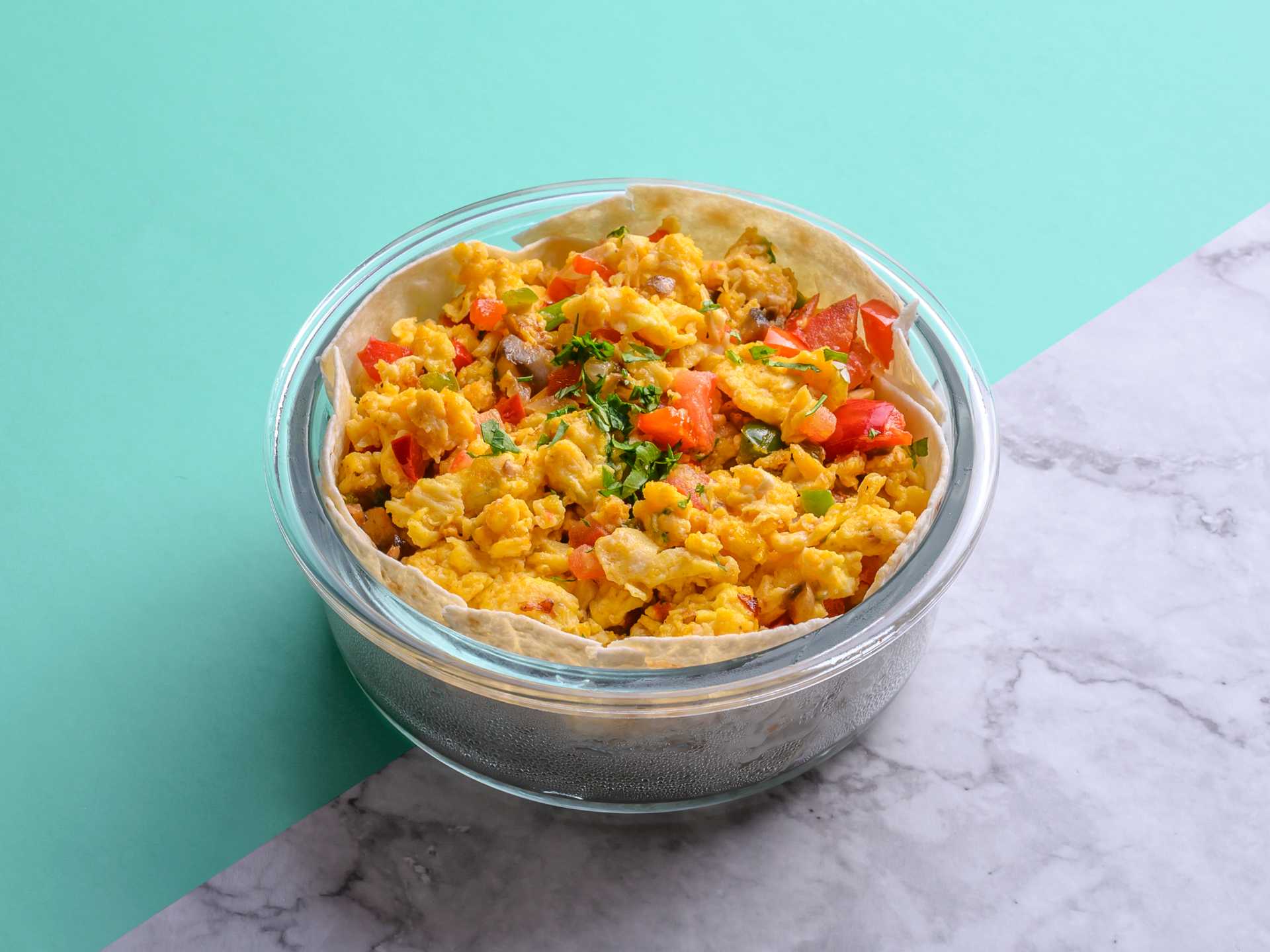 Vegetarian Scrambled Egg Bowl
