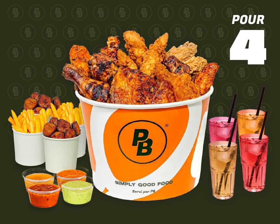 Menu Bucket pour 4