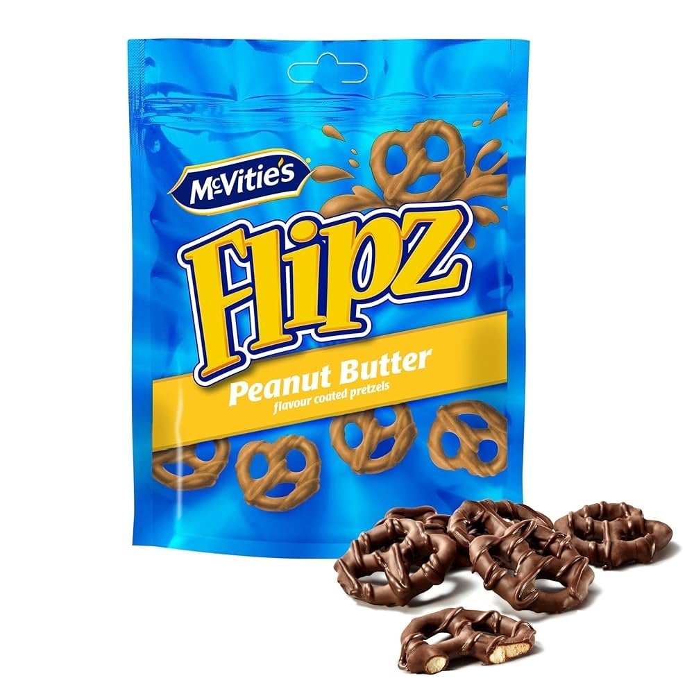 Mcvities Flipz Peanut Butter Coated Pretzels 90g