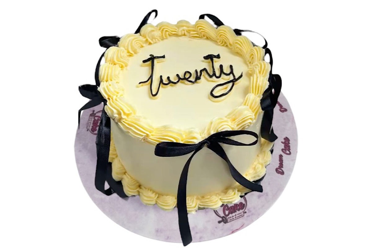 Yellow ribbon cake