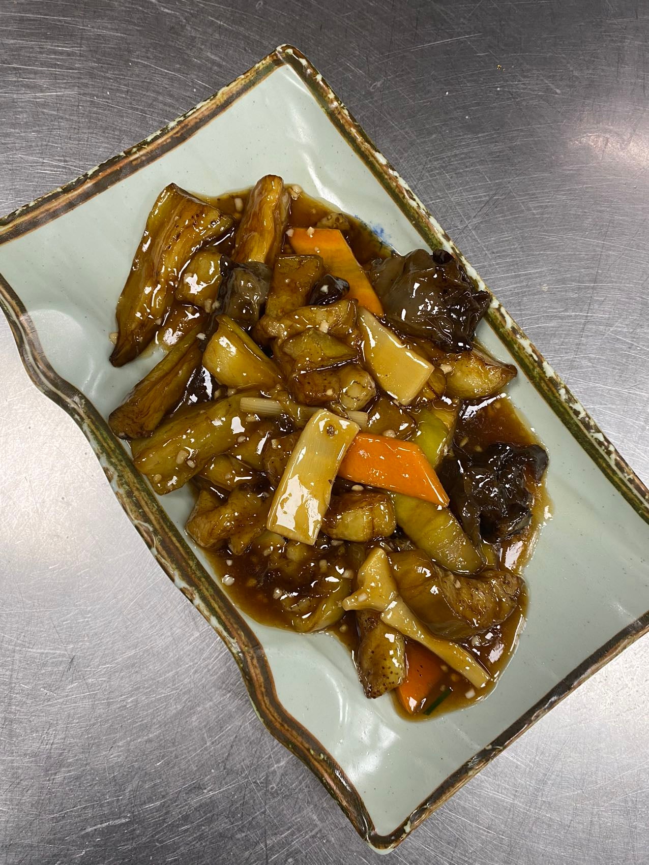 (V)Braised Aubergine with Sweet & Spicy Sauce (鱼香茄子)
