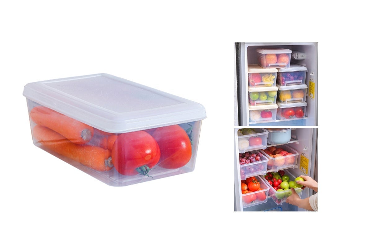 Plastic Food Organizer and Preserver By Taw9eel Essentials - White