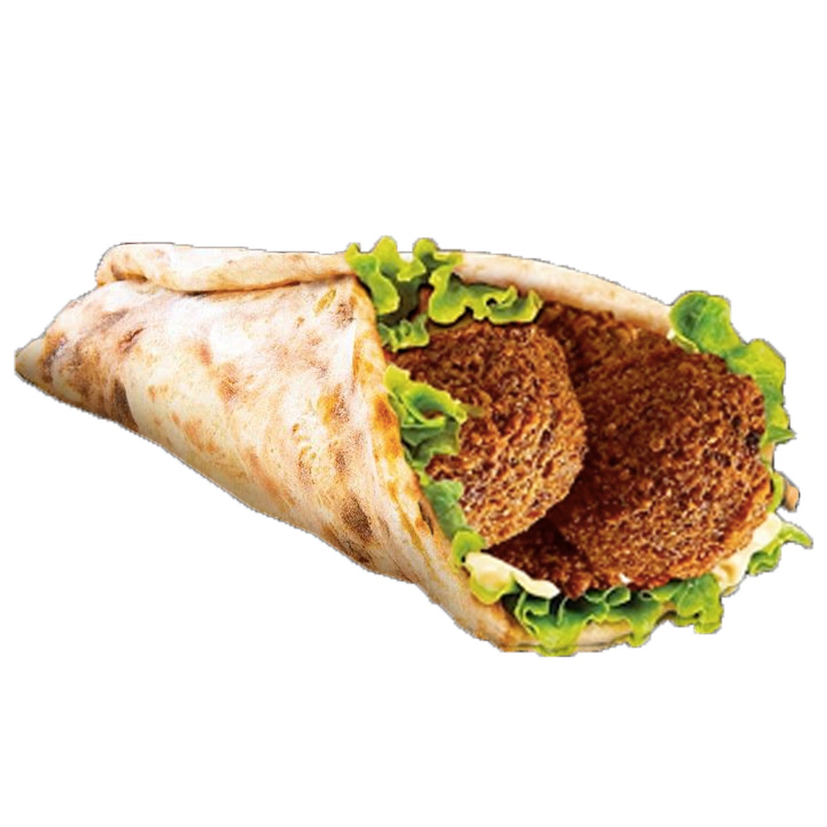 Cheese naan falafel