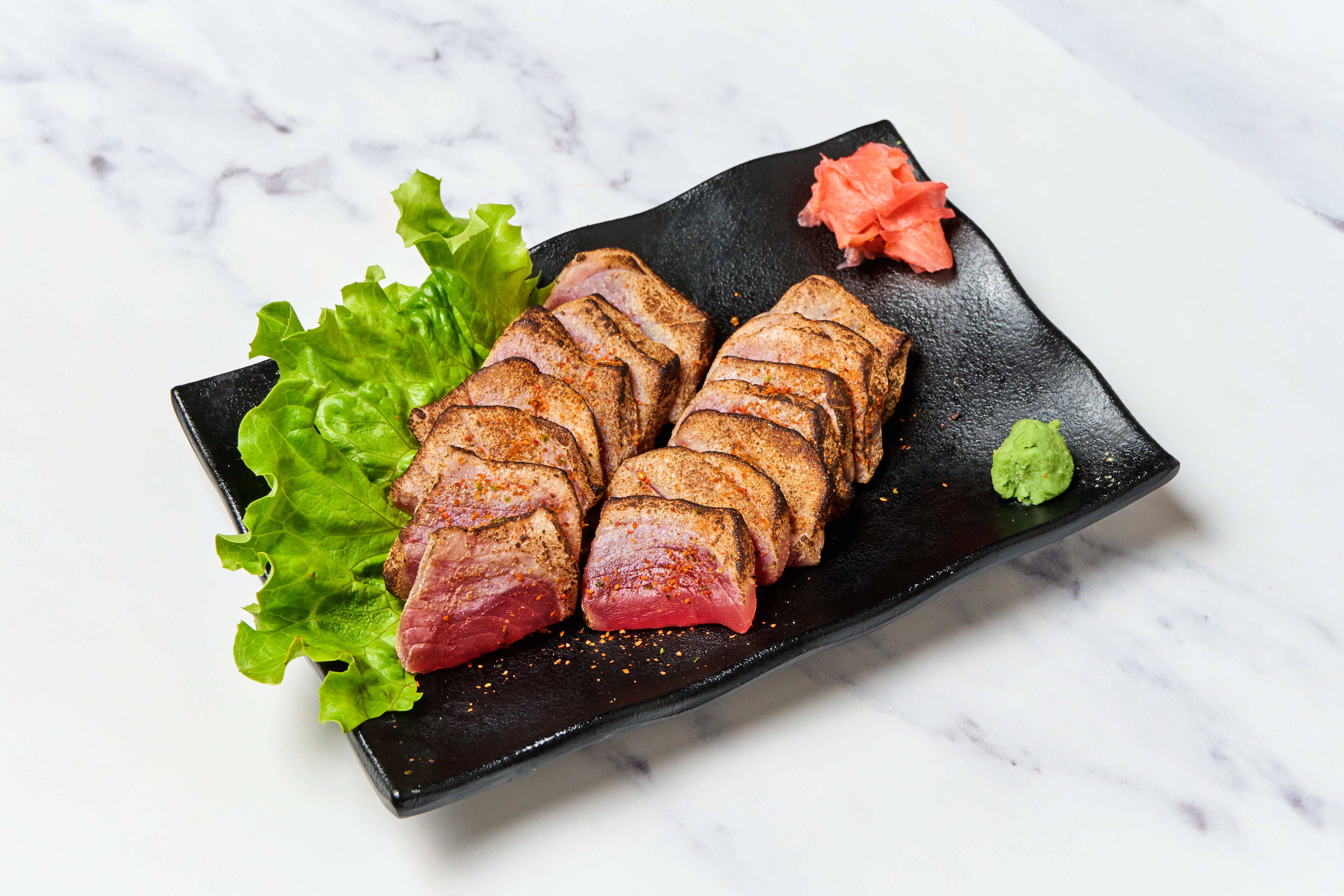 Tataki thon 14 pièces+(riz)