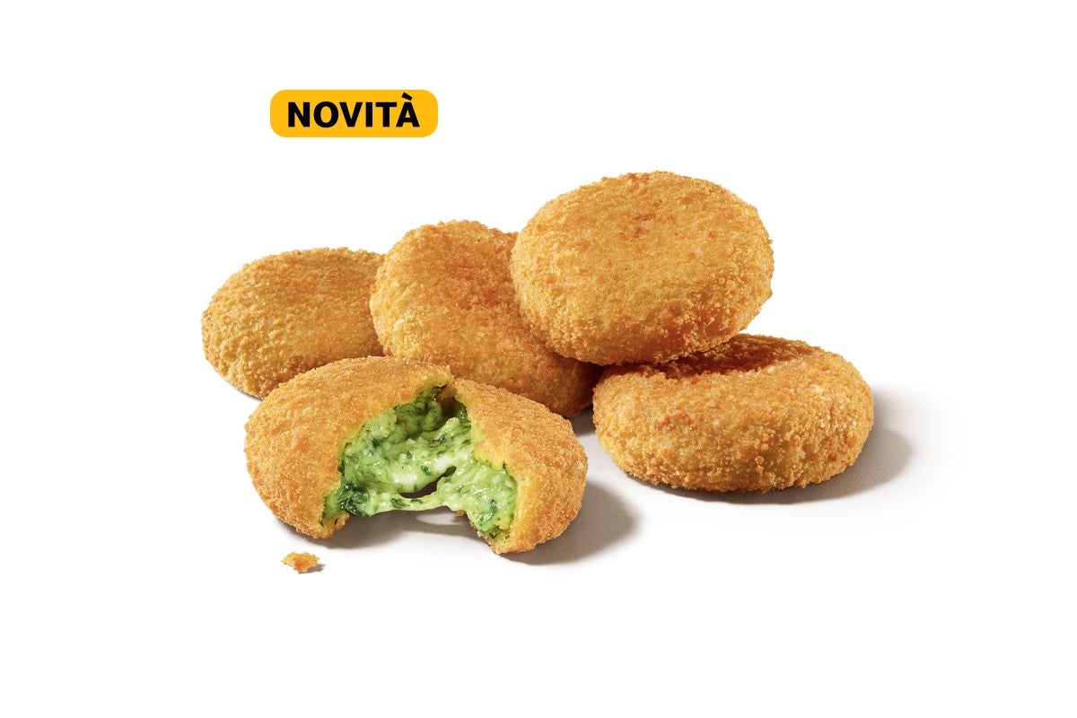 5 Crocchette con spinaci e Parmigiano Reggiano