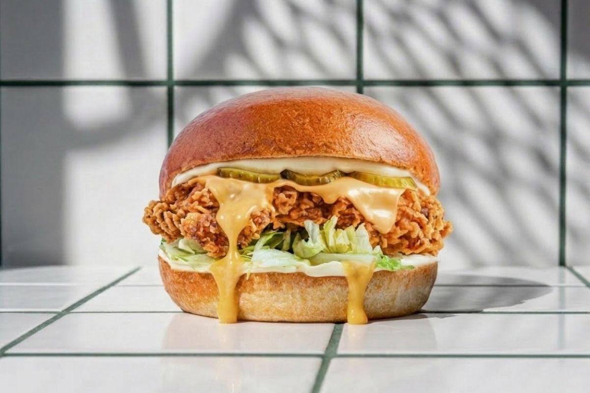 🐓Chicken cheese Burger