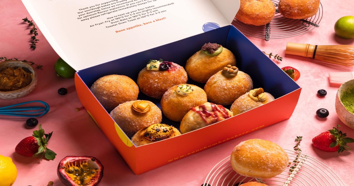 Sourbombe Artisanal Bakery Jewel delivery from SG Changi Airport