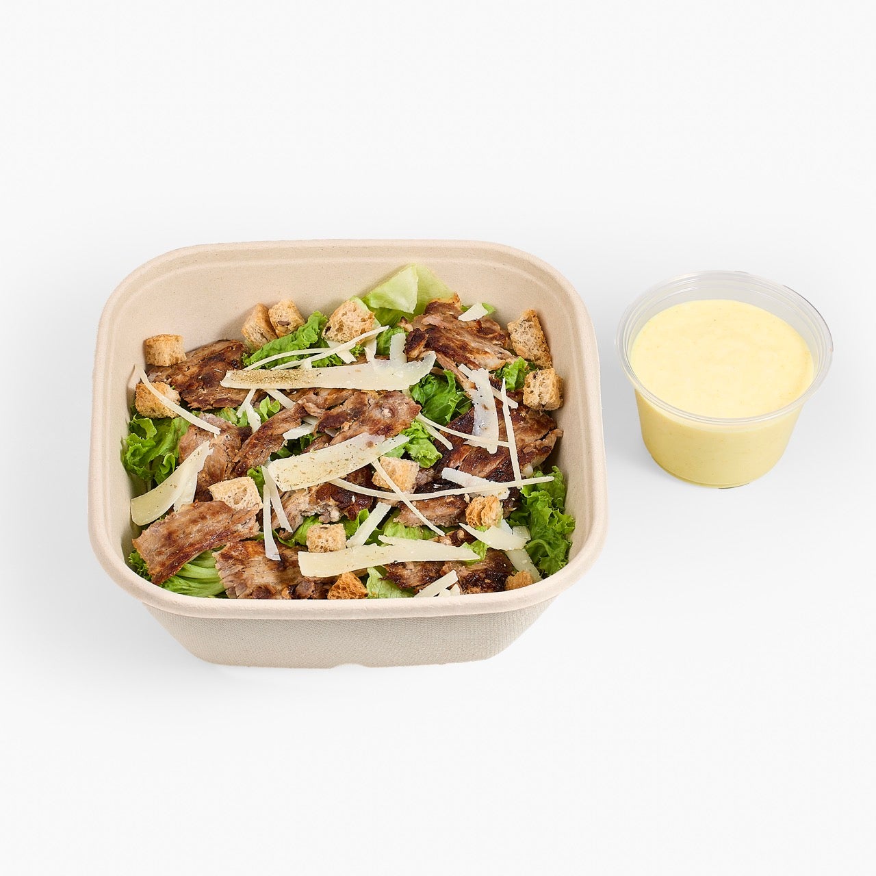 Caesar Salad with Meat Shawarma