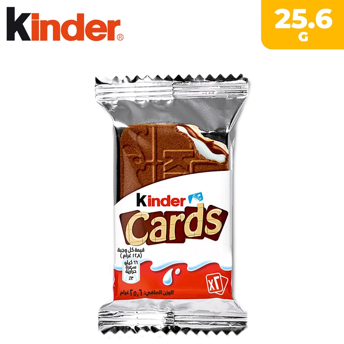 Kinder Cards Milk Choclate Biscuit 25.6 g