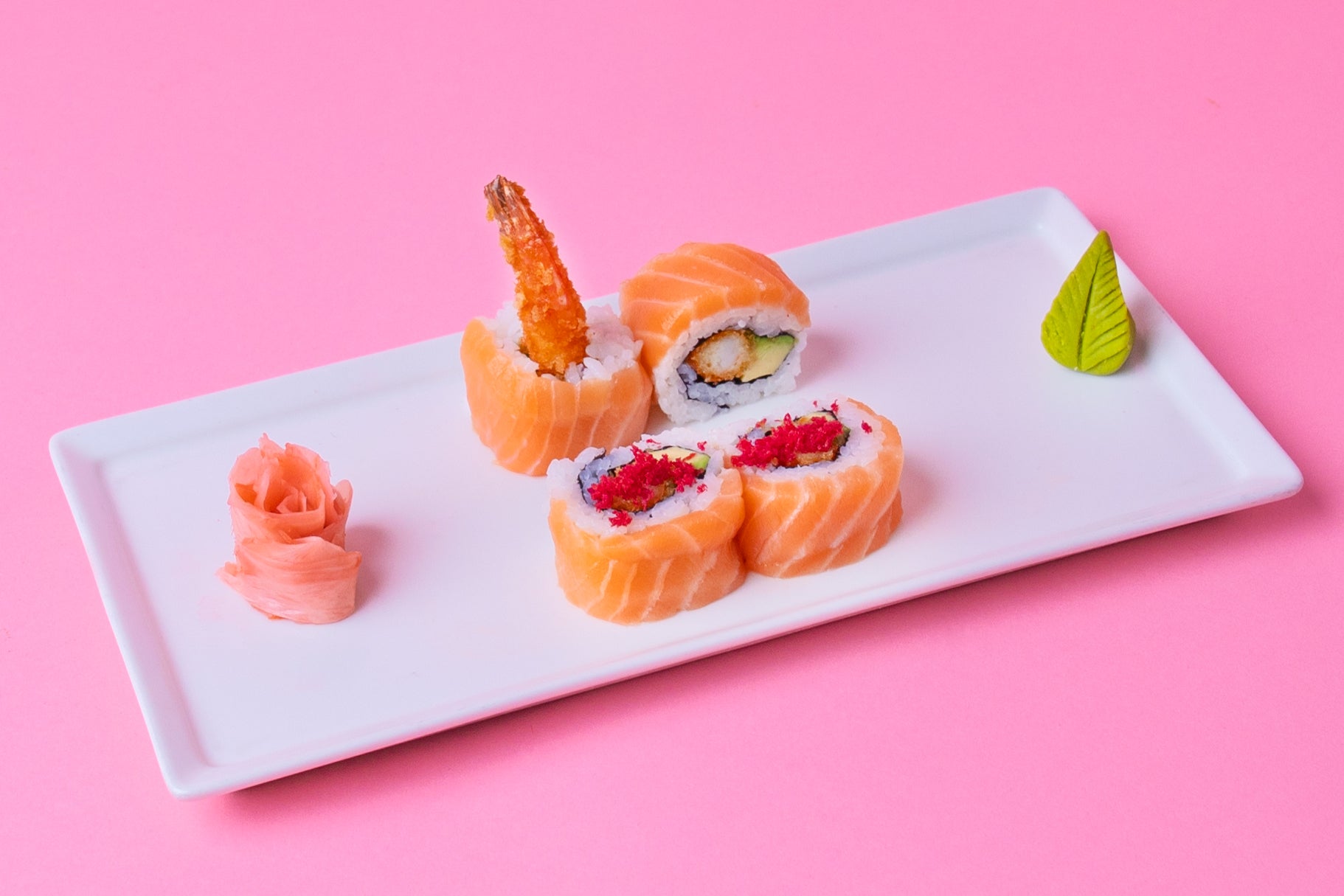 Mini Salmon Tanuki Roll(Raw)