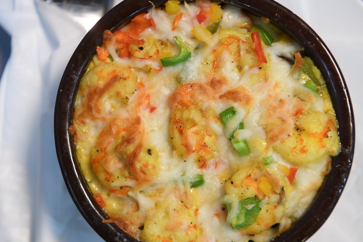 Creamy shrimp casserole