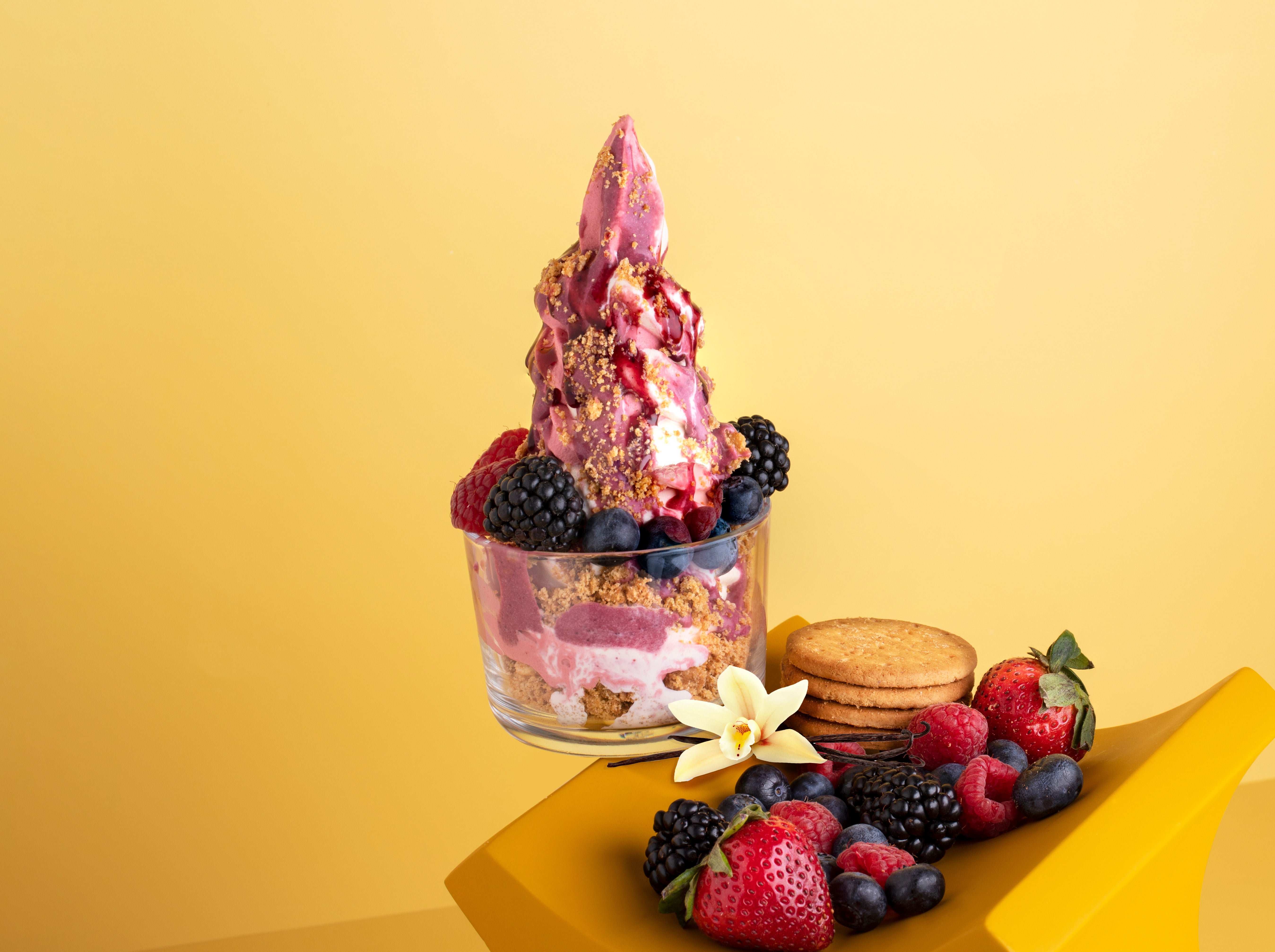 Mixed Berries Cheesecake Ice Cream