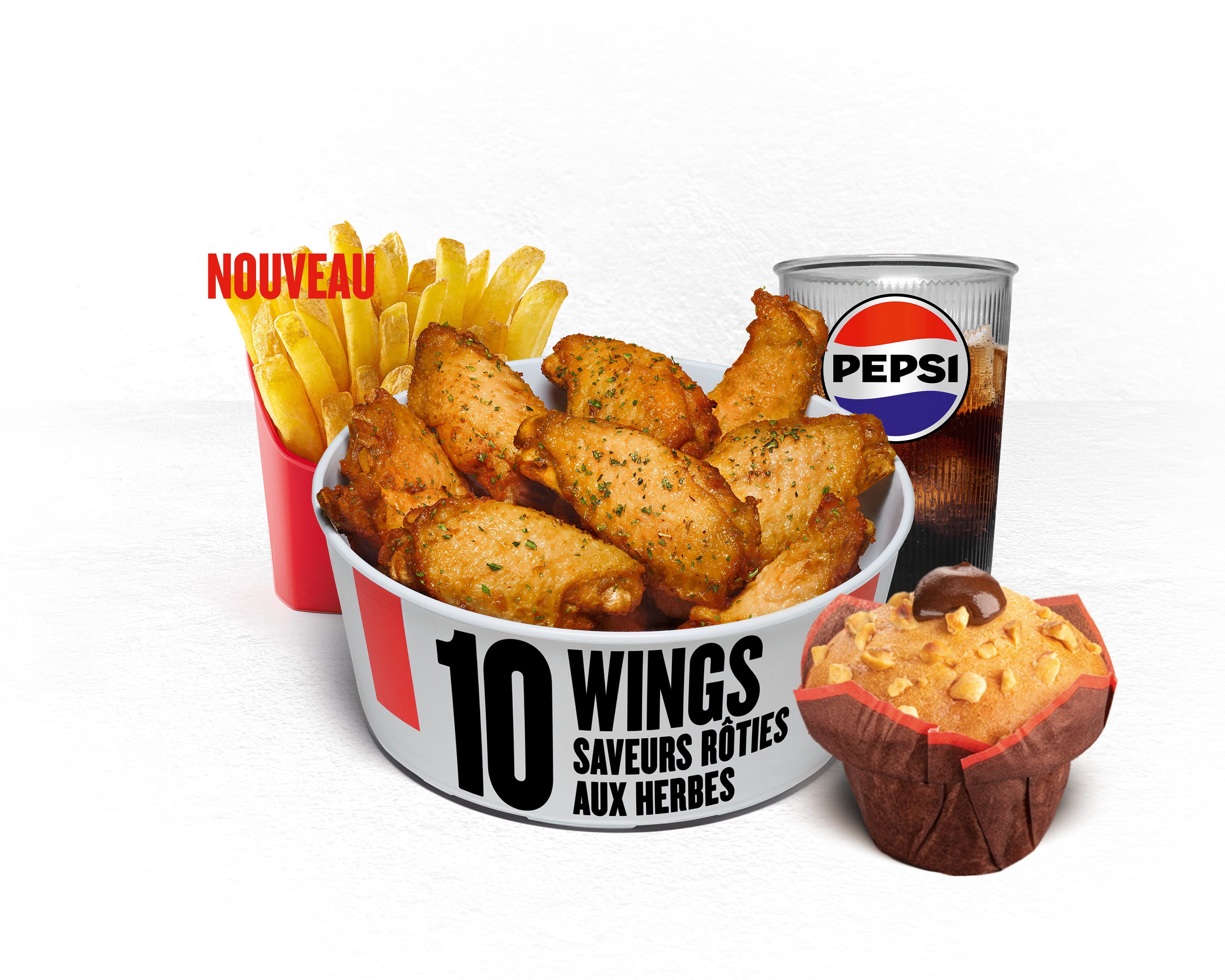 WINGS SAVEURS ROTIES AUX HERBES BOX