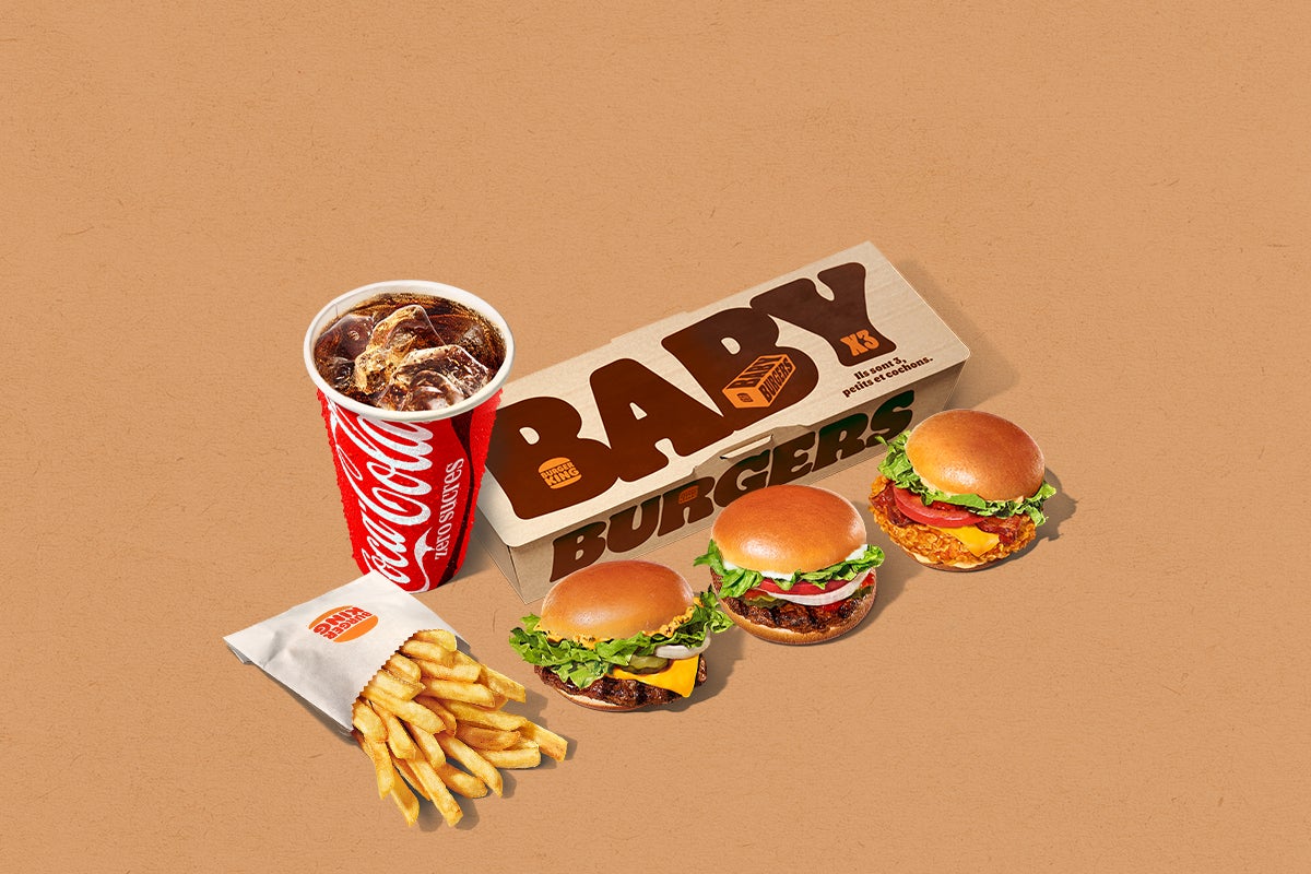 Menu Baby Burgers x3