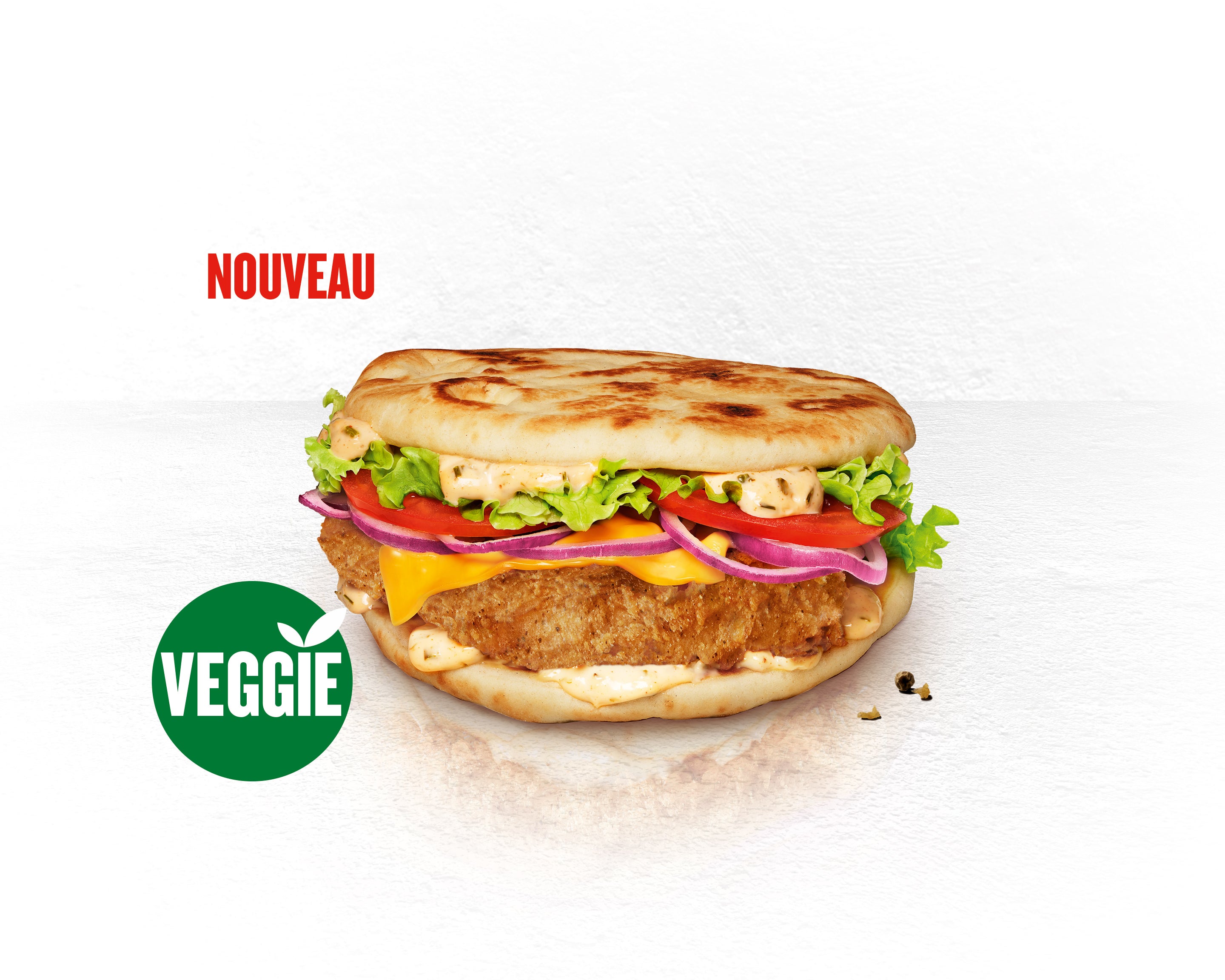 CRIPSY NAAN CREAMY & CHEESE VEGGIE​
