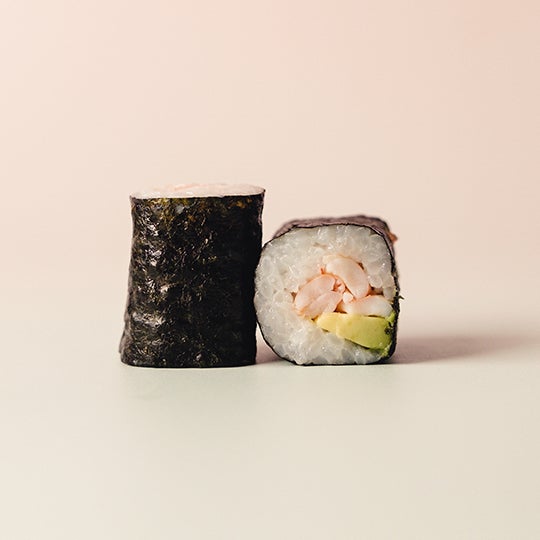 Maki crevette avocat