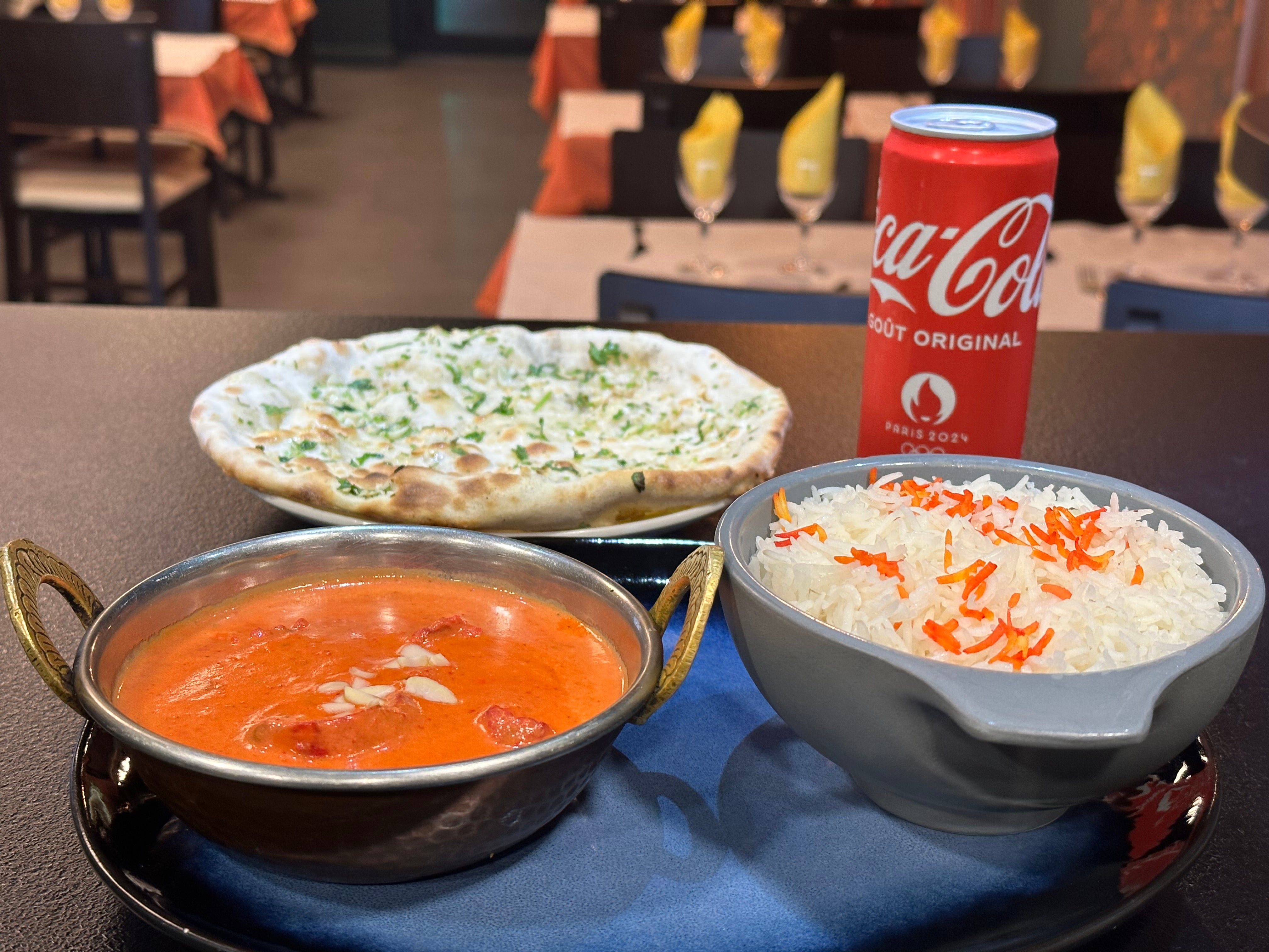 Menu butter chicken
