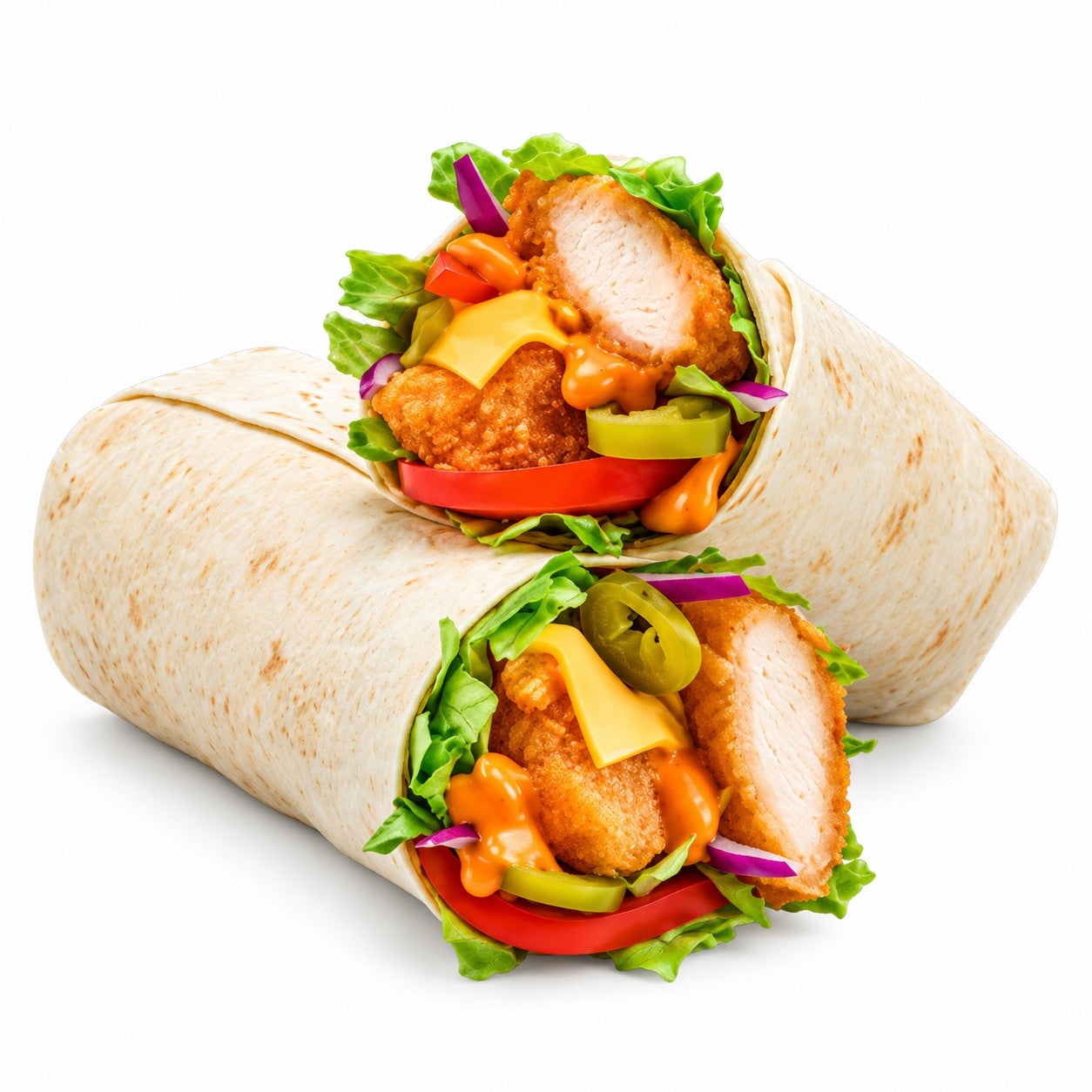 Wrap Crunchy Chicken & Cheddar 