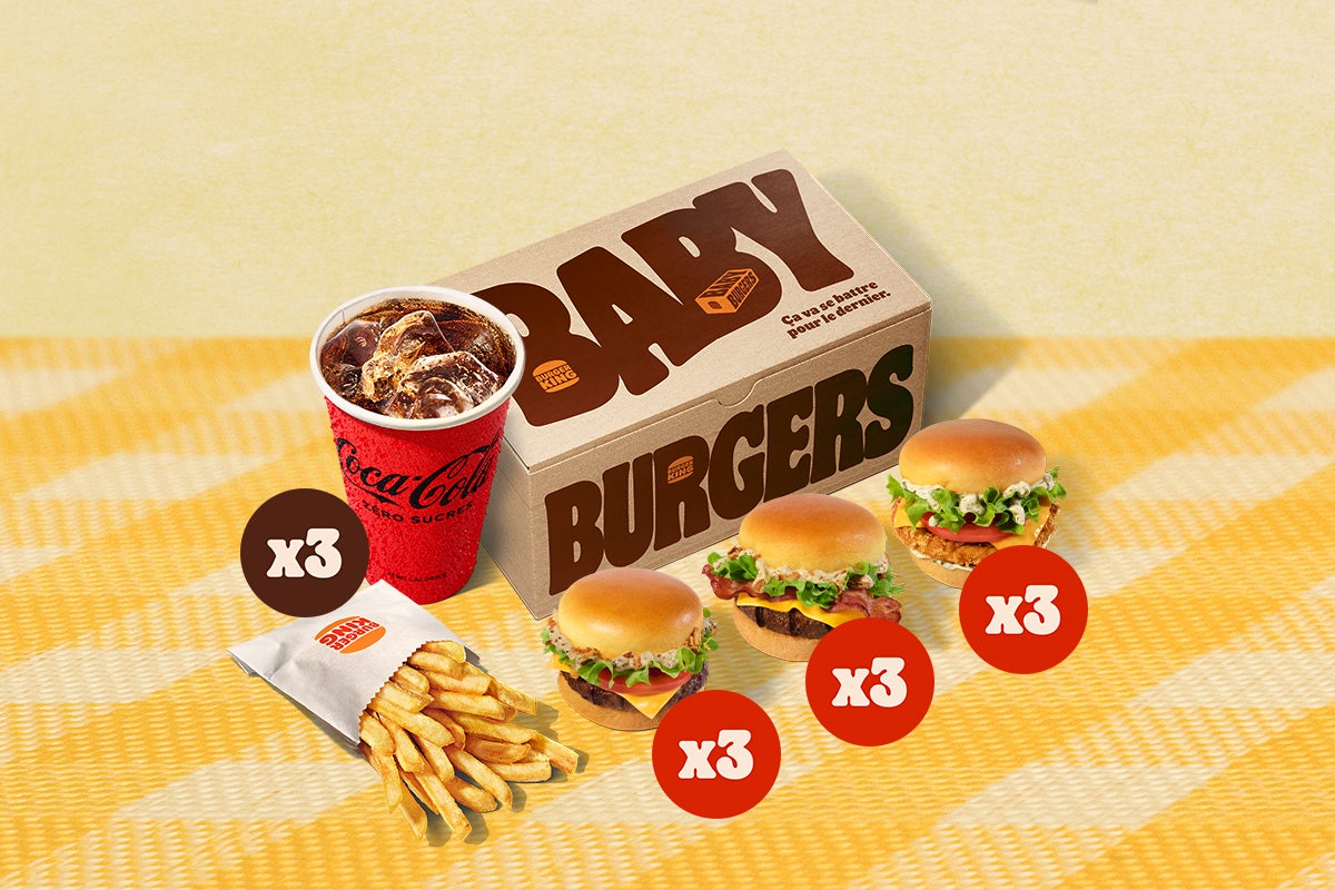 Menu French Baby Burger x9