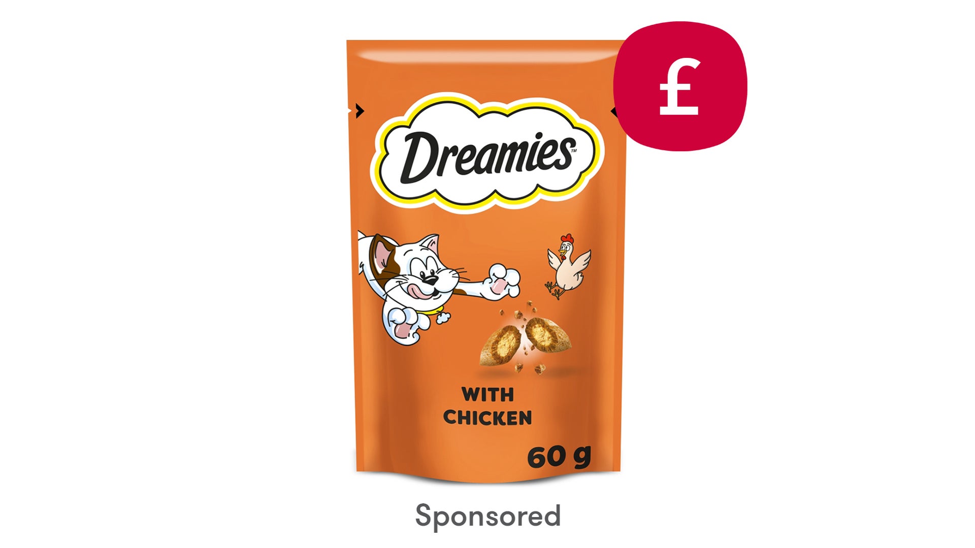 Dreamies Cat Treats with Chicken 60g