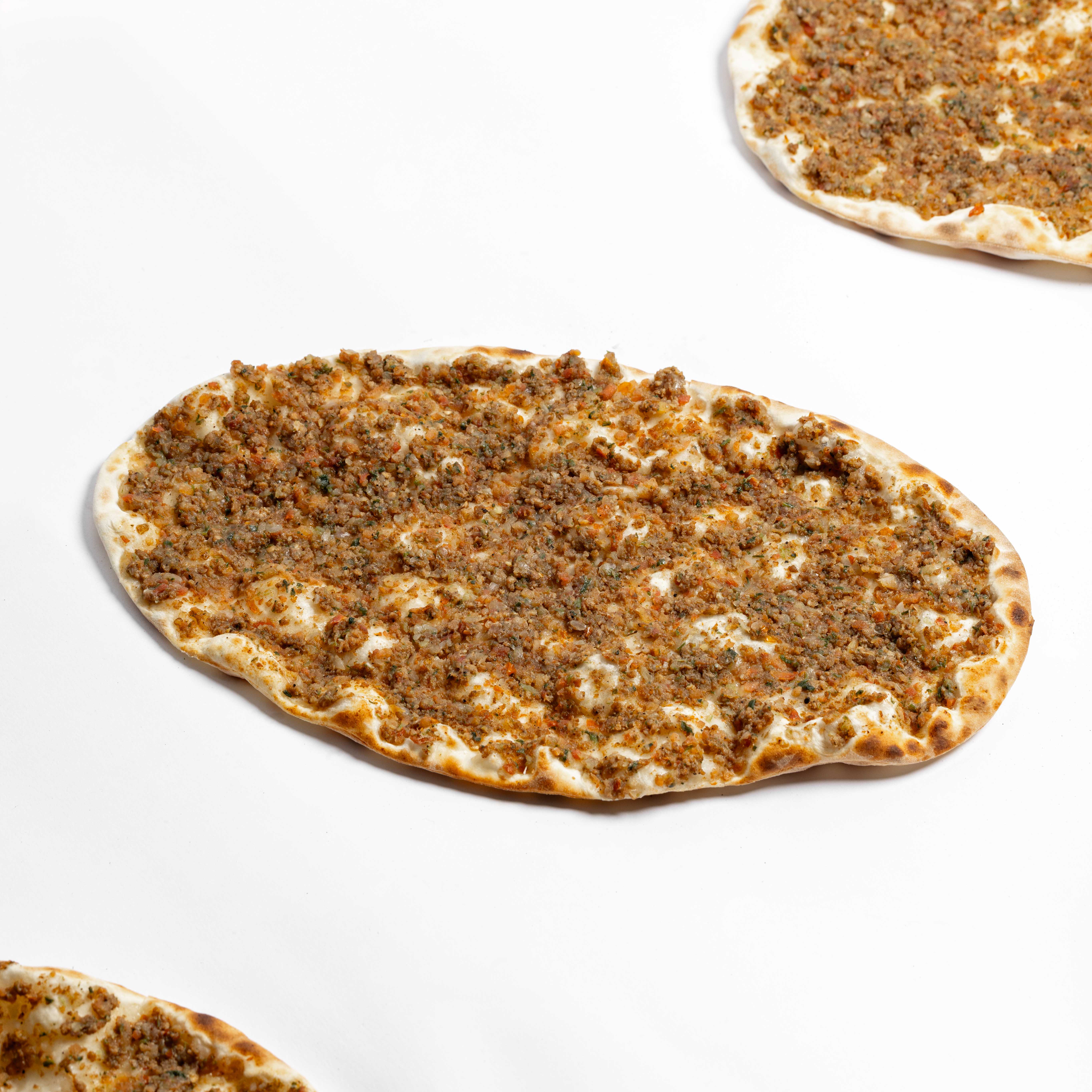 Meat Flatbread Stuffed With Cheddar & Mozarella