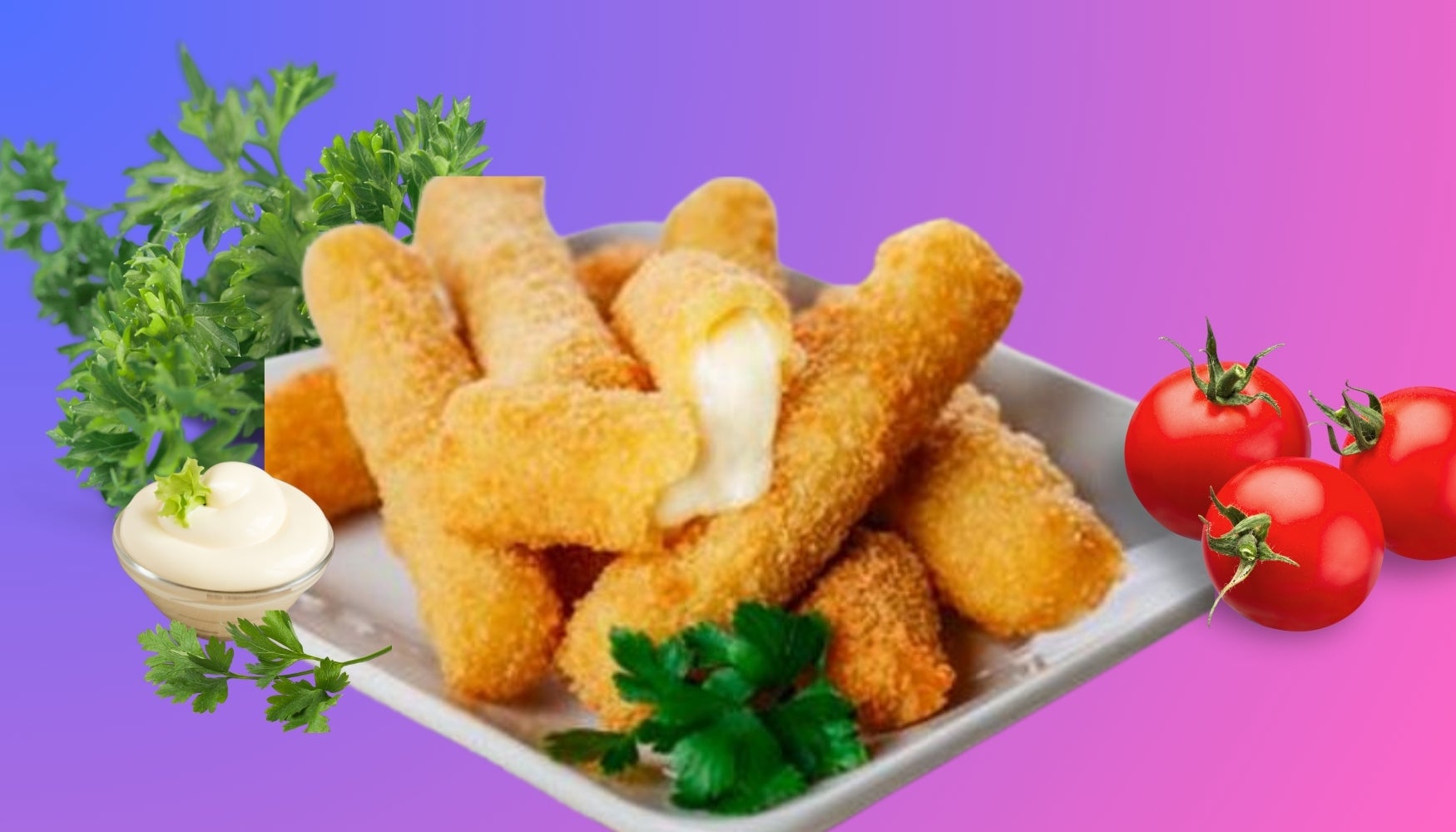 Bâtonnets mozza x5 pièces