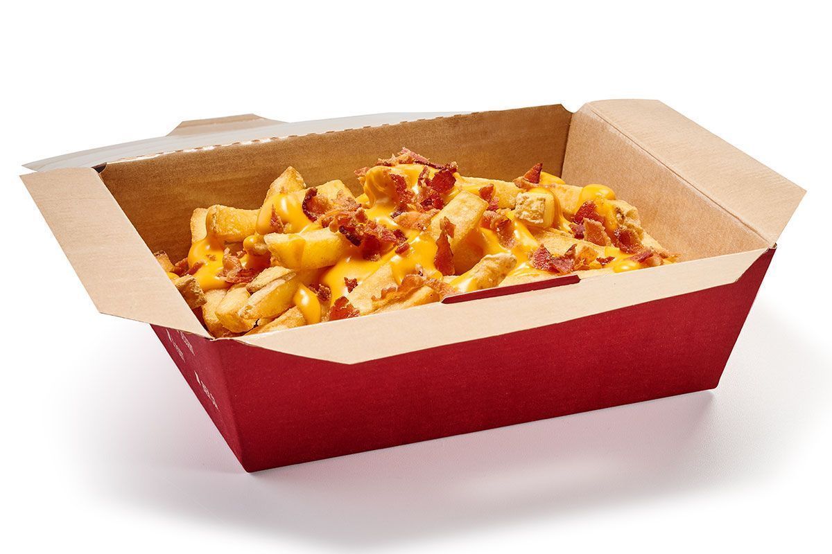 Frites sauce au Cheddar & Crispy Bacon 🍟🧀🥓