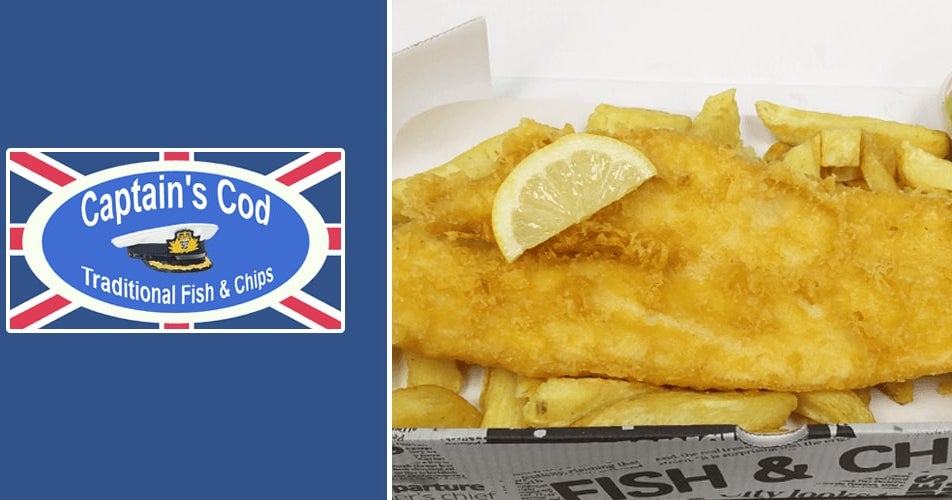 Captains Cod - Front Street delivery from Consett - Order with Deliveroo