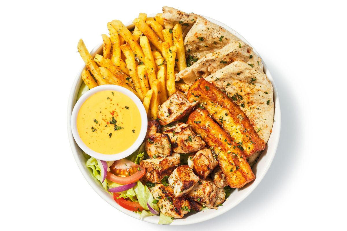 Chicken Souvlaki Plate