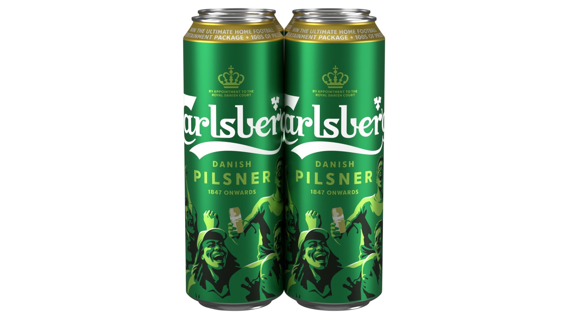 Carlsberg Danish Pilsner Lager Beer Cans 4x568ML